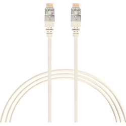 4Cabling 0.25m Cat6a RJ45 S/FTP Thin LSZH 30 AWG Network Cable White