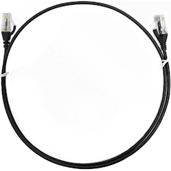 4Cabling 0.75m Cat6 RJ45 RJ45 Ultra Thin LSZH Network Cables Black