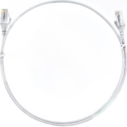 4Cabling 0.75m Cat6 RJ45 RJ45 Ultra Thin LSZH Network Cables : White