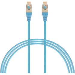 4Cabling 1.5m Cat6a RJ45 S/FTP Thin LSZH 30 AWG Network Cable Blue