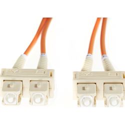 4Cabling 2m SC-SC OM1 Multimode Fibre Optic Cable Orange