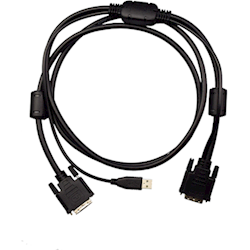 4Cabling 1.8M USB DVI KVM Cable for 4Cabling Rackmount DVI KVM Switch
