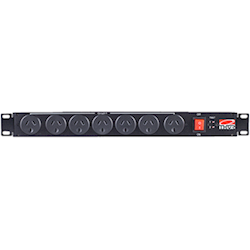 Thor 1RU 7 Way Smart Rack Guard Surge Protected Power Rail