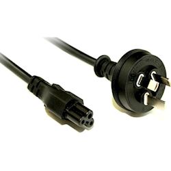 4Cabling IEC C5 Clover Leaf Style Appliance Power Cable Black 10M