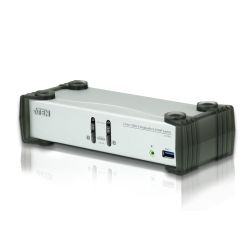 Aten 2-Port USB 3.0 4K DisplayPort KVMP Switch KVM Cable included