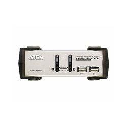 Aten Petite 2-Port USB VGA KVM Switch with Audio 0.9m Cables Built In
