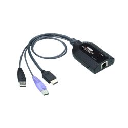 Aten HDMI USB Virtual Media KVM Adapter with Digital Audio on HDMI signal for KM and KN series