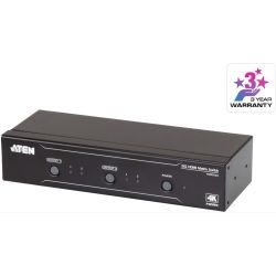 Aten 2x2 4K HDMI Matrix. Can be operated through front-panel pushbuttons IR Remote and RS-232 control. EDID Expert