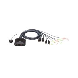 Aten CS22DP-AT 2-Port KVM USB DisplayPort with Audio