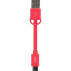 3Sixt Clip Sync and Charge Cable Micro USB Pink