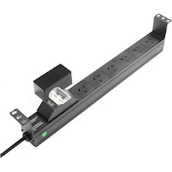 PowerShield RPR-6HMCB Power Distribution Unit Unmanaged 6 Way PDU with Australian Sockets horizontal