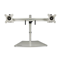 Dual-Monitor Stand Horizontal Silver