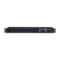 CyberPower Monitored ePDU PDU31005 1RU horizontal 16Amp input SNMP Network Connection 8x IEC-320 C13 out -IEC-320 C20 in 2yr Adv. Replacement