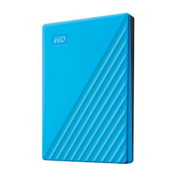 WD My Passport 2TB Portable External Hard Disk Drive HDD Blue
