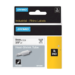 Dymo INDUST Tube Heat SHRNK 9mm WHT