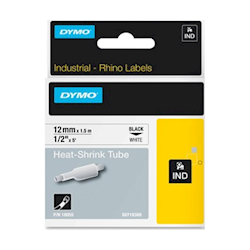 Dymo INDUST Tube Heat SHRK 12mm WHT