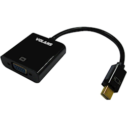 Volans VL-MDPV Mini DisplayPort to VGA Male to Female Converter Support VGA SVGA XGA SXGA and UXGA at 162 MHz pixel rate 1yr Wty