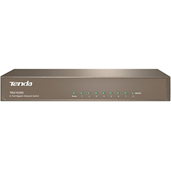 Tenda TEG1008D Ethernet LAN data rates: 10 100 1000 Mbit/s Upstream data rate: 16384 Mbit/s Downstream data rate: 11.9 Mbit/s Networking standard