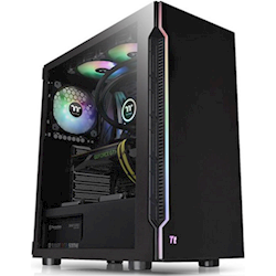 Thermaltake CA-1M3-00M1WN-00 H200 RGB Tempered Glass Mid-Tower ATX Case Black Drive Bays: 2x 3.5&amp;amp;quot; or 3x 2.5&amp;amp;quot; Expansion Slots: 7 I/O Port: USB 3.0 x 2 HD Audio x 1 RGB Button x 1 2 Years