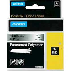 Dymo Permanent Polyester Metallized Label 19mm