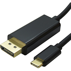 Astrotek 2m USB-C to DisplayPort Cable USB 3.1 Type-C Male to DP Male iPad Pro Macbook Air Samsung Galaxy S10 S9 MS Surface Book