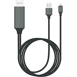 8Ware Generic Plug &amp;amp;amp; Play Lightning to HDMI 2m Cable for iPhone &amp;amp;amp; iPad