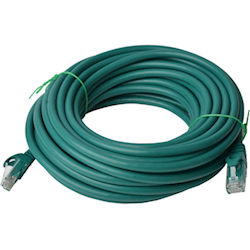 8Ware Cat6a UTP Ethernet Cable 20m Snagless Green