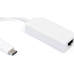 Astrotek Thunderbolt USB 3.1 Type C (USB-C) to RJ45 Gigabit Ethernet LAN Network Adapter for Apple Macbook ChromeBook Pixel White