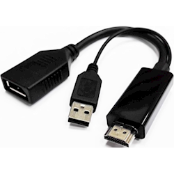 8Ware HDMI to DisplayPort DP Male to Female with USB (for power) Adapter Cable