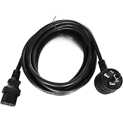 8Ware Power Cable from 3-Pin Piggy Back AU Male to 2 IEC C13 Female Plug in 3m