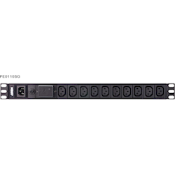 Aten 10 Port 1U Basic PDU with Surge Protection Supports 10A with 10 IEC C13 Outputs