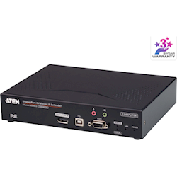 Aten 4K DP Single Display KVM over IP Transmitter with Power over Ethernet power adapter not included