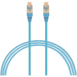 4Cabling 2.5M Cat6a RJ45 S/FTP Thin LSZH 30 AWG Network Cable. Blue