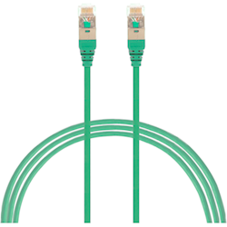 4Cabling 2.5M Cat6a RJ45 S/FTP Thin LSZH 30 AWG Network Cable. Green