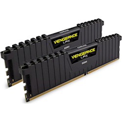 Corsair Vengeance LPX DDR4 3200MHz 16GB 2 x 288 DIMM Unbuffered 16-20-20-38 Black Heat spreader 1.35V XMP 2.0