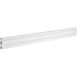 Brateck Aluminum Slatwall Panel Weight Capacity 40kg-Matte White