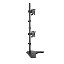 Brateck Dual Screens Economical Double Joint Articulating Steel Monitor Stand For Most 13 -32 Monitors up to 8kg/Screen
