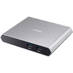 Aten (US3310-AT) 2 Port USB-C Gen 1 Dock Switch with Power Pass-Throug