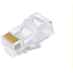 Astrotek Cat6 UTP -RJ45 Connector 8P8C Network Plug 3 Prong Blade 3U Gold plating (50pcs/bag)