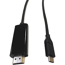 8Ware USB-C Type-C to HDMI Cable 2M Male to Male Black ~CBAT-USBCHDMI-2