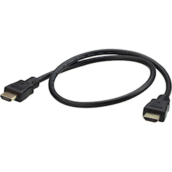 Aten 0.6m 4K HDMI High Speed Ethernet cable. Support 4K UHD DCI up to 4096 x 2160 @ 30Hz. High Quality tinned copper wire to resist interference