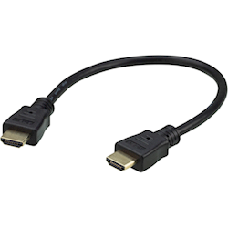 Aten 0.3m 4K HDMI High Speed Ethernet cable supports up to 4096 x 2160 @ 60Hz High quality tinned copper wire with Gold-plated connectors
