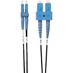 4Cabling 10m LC-SC OS1 / OS2 Singlemode Fibre Optic Cable: Black