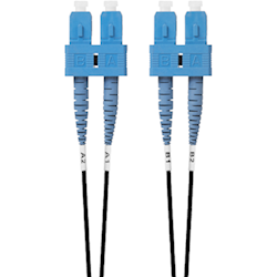 4Cabling 0.5m SC-SC OS1 / OS2 Singlemode Fibre Optic Cable: Black