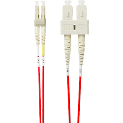 4Cabling 3m LC-SC OM4 Multimode Fibre Optic Patch Cable: Red