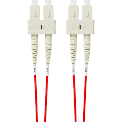 4Cabling 10m SC-SC OM4 Multimode Fibre Optic Patch Cable: Red