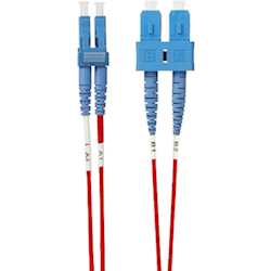 4Cabling 10m LC-SC OS1 / OS2 Singlemode Fibre Optic Cable: Red