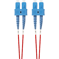 4Cabling 0.5m SC-SC OS1 / OS2 Singlemode Fibre Optic Cable: Red