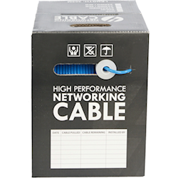 4Cabling Cat 6 LSZH LAN Ethernet Cable 305m Reel Box: Blue