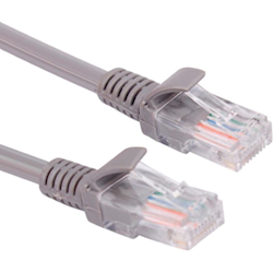 Cabac Hypertec 0.5m Cat5 RJ45 LAN Ethenet Network Grey Patch Lead (LS)